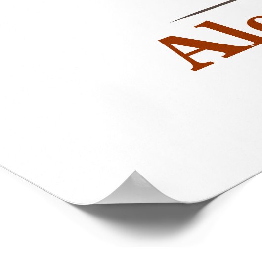 Poster van de Weddenschap - Natuurlijke Herfst (Hoek)