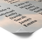 Poster van de weduwenkaart met foto (Hoek)