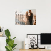 Poster van de weduwenkaart met foto (Thuiskantoor)