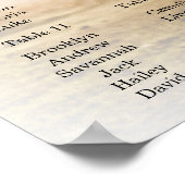 Poster van de weduwenkaart met foto (Hoek)