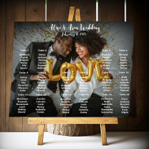 Poster van de weduwenkaart met foto