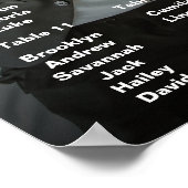 Poster van de weduwenkaart met foto (Hoek)