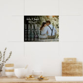 Poster van de weduwenkaart met foto (Keuken)