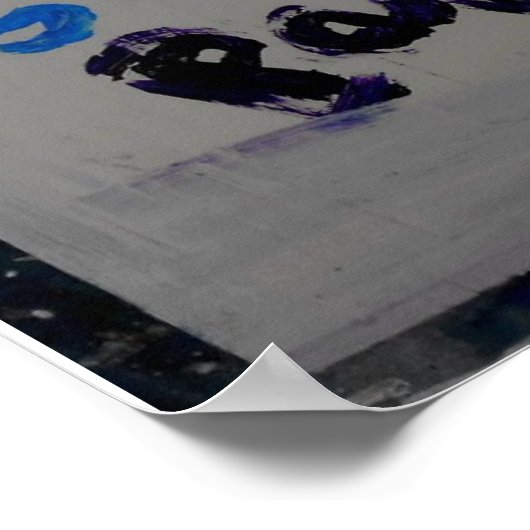 poster van de weg plaveien (Hoek)