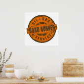 Poster van de wegloper (Keuken)