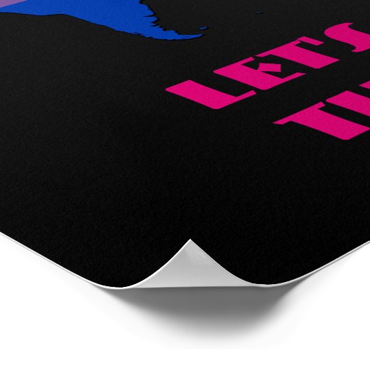 Poster van de wereldkaart van bisexuality pride (Hoek)