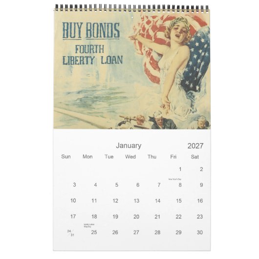  Poster van de Wereldoorlog Agenda 2013 Kalender (Jan 2027)