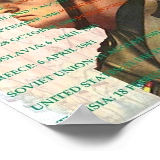 Poster van de wereldrondleiding (Hoek)