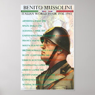 Poster van de wereldrondleiding