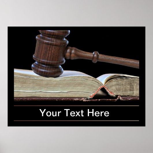 Poster van de wet en de Courtroom (Voorkant)