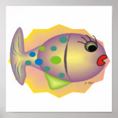Poster van de Whimsical Fish Art van Gail Gabel (Voorkant)