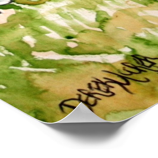 poster van de wijngaard van de gaffelkast marthas (Hoek)