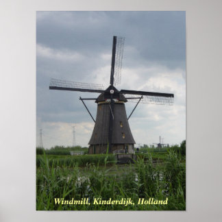 Poster van de windmolen