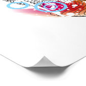 Poster van de Winged gitaar (Hoek)