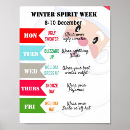 poster van de winterweek van de schoolvliegersport