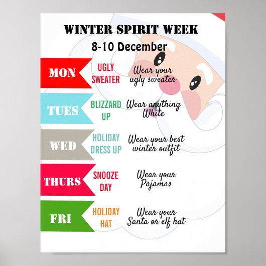 poster van de winterweek van de schoolvliegersport (Voorkant)