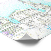 Poster van de Wit-Russische kerkarchitectuur Viteb (Hoek)