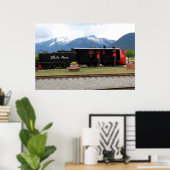 Poster van de witte pas Alaska (Thuiskantoor)