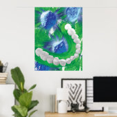 Poster van de witte tandartsenkunst (Thuiskantoor)