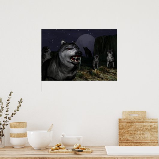 poster van de wolf (Keuken)
