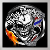 Poster van de wrijvende Barber (Voorkant)