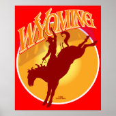 Poster van de Wyoming rodeo-zonsopgang (Voorkant)