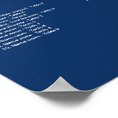 Poster van de zeescheepvaartkaart met twee ankerpu (Hoek)