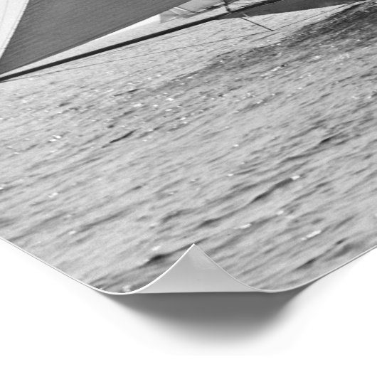 Poster van de Zeilboot Vigilant 1893 (Hoek)