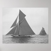 Poster van de Zeilboot Vigilant 1893 (Voorkant)