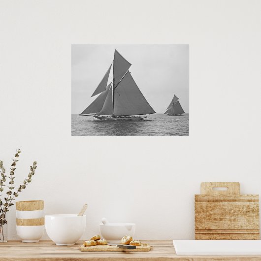 Poster van de Zeilboot Vigilant 1893 (Keuken)