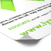 Poster van de ziekte van Lyme (Hoek)