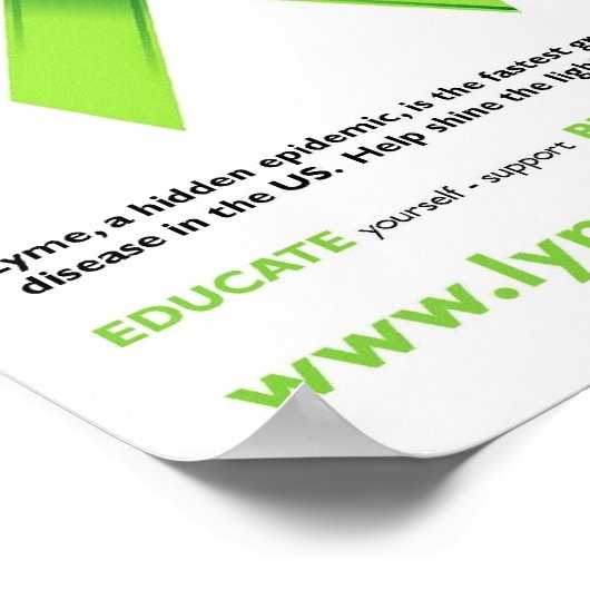 Poster van de ziekte van Lyme (Hoek)