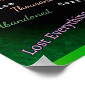 Poster van de ziekte van Lyme op de politiek van L (Hoek)