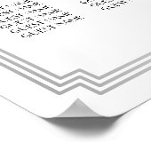 Poster van de zilver- en witte-weddenschapenkaart (Hoek)