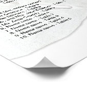 Poster van de Zitkaart van het Zwangbord van het Z (Hoek)