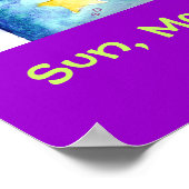 Poster van de zon, van de maan en van de sterren (Hoek)