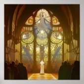 Poster van de zondagsdienstkerk (Voorkant)