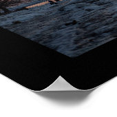 Poster van de zonsondergang bij de Wintertijd (Hoek)