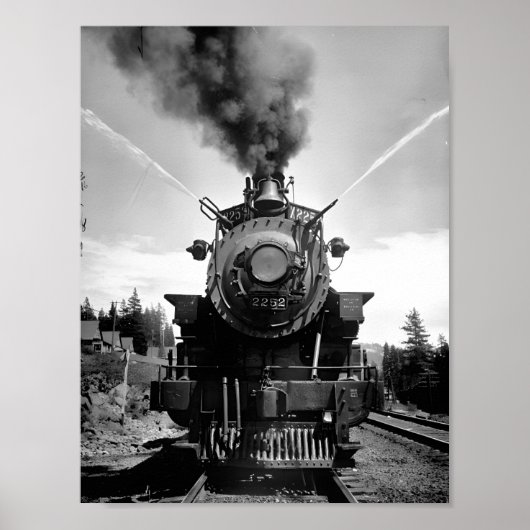 Poster van de Zuidelijke Pacifische Brandweertrein (Voorkant)