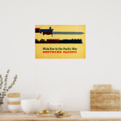 Poster van de Zuidelijke Stille Oceaan tot de Stil (Keuken)