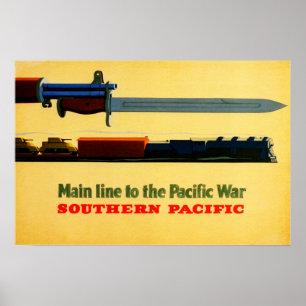 Poster van de Zuidelijke Stille Oceaan tot de Stil