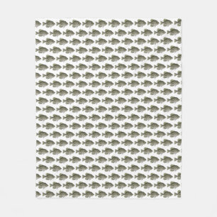 Poster van de Zwarte Crappie Fleece Deken