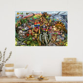 Poster van dieren (Keuken)