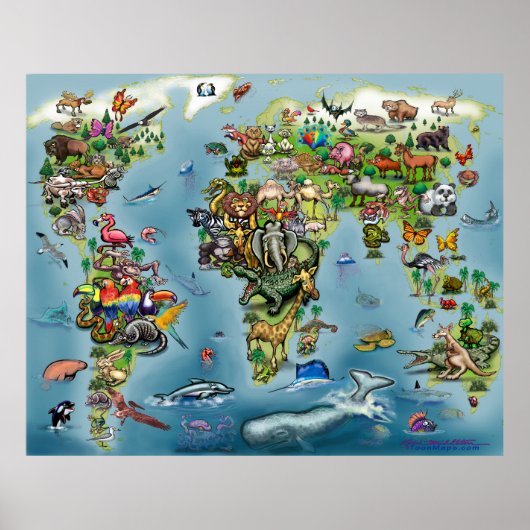 Poster van dieren (Voorkant)