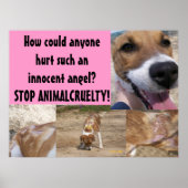 Poster van dierenmishandeling (Voorkant)