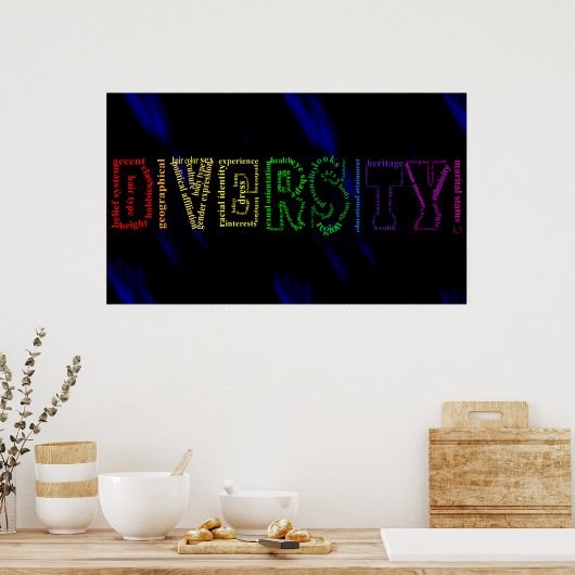 Poster van diversiteit (Keuken)