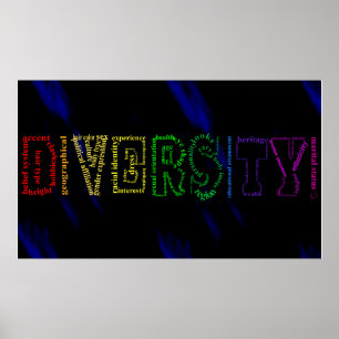 Poster van diversiteit