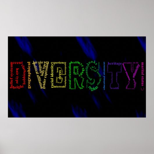 Poster van diversiteit (Voorkant)