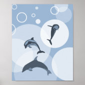 Poster van dolfijnen voor het afspelen van stalen (Voorkant)