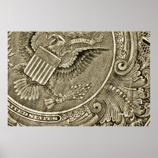 Poster van Dollar Bill Macro